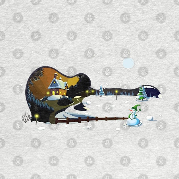 Christmas Guitar Gifts Guitarist Musician Concert Guitar by KsuAnn